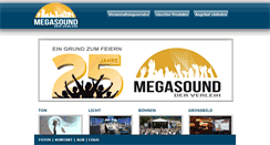 Desktop Screenshot of megasound.at