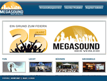 Tablet Screenshot of megasound.at